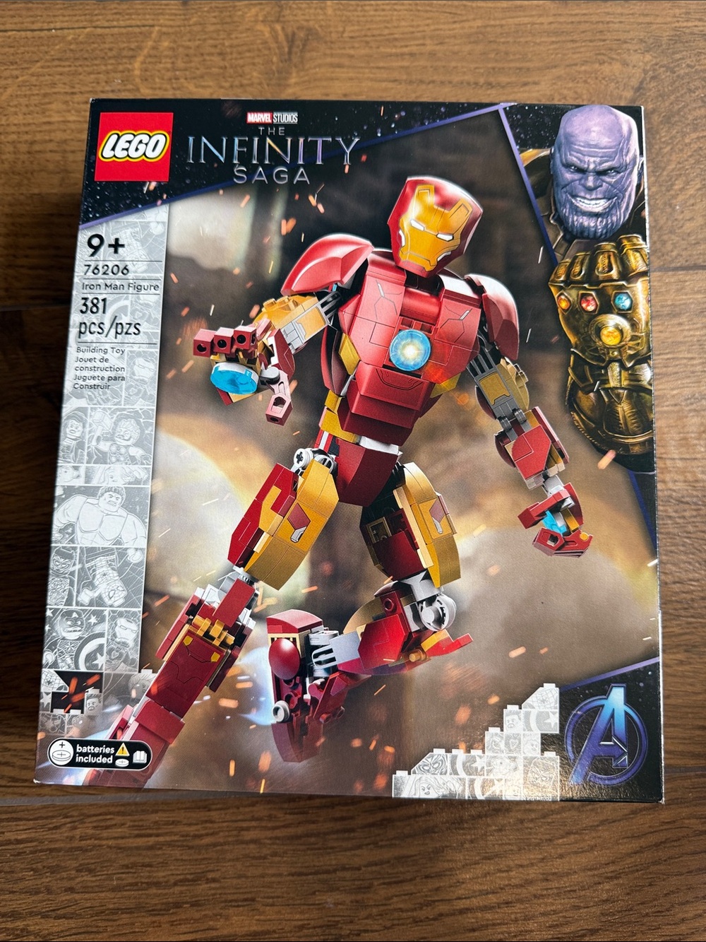 LEGO 76206 Iron Man Buildable Figure - Red, Gold & Blue Accents New
